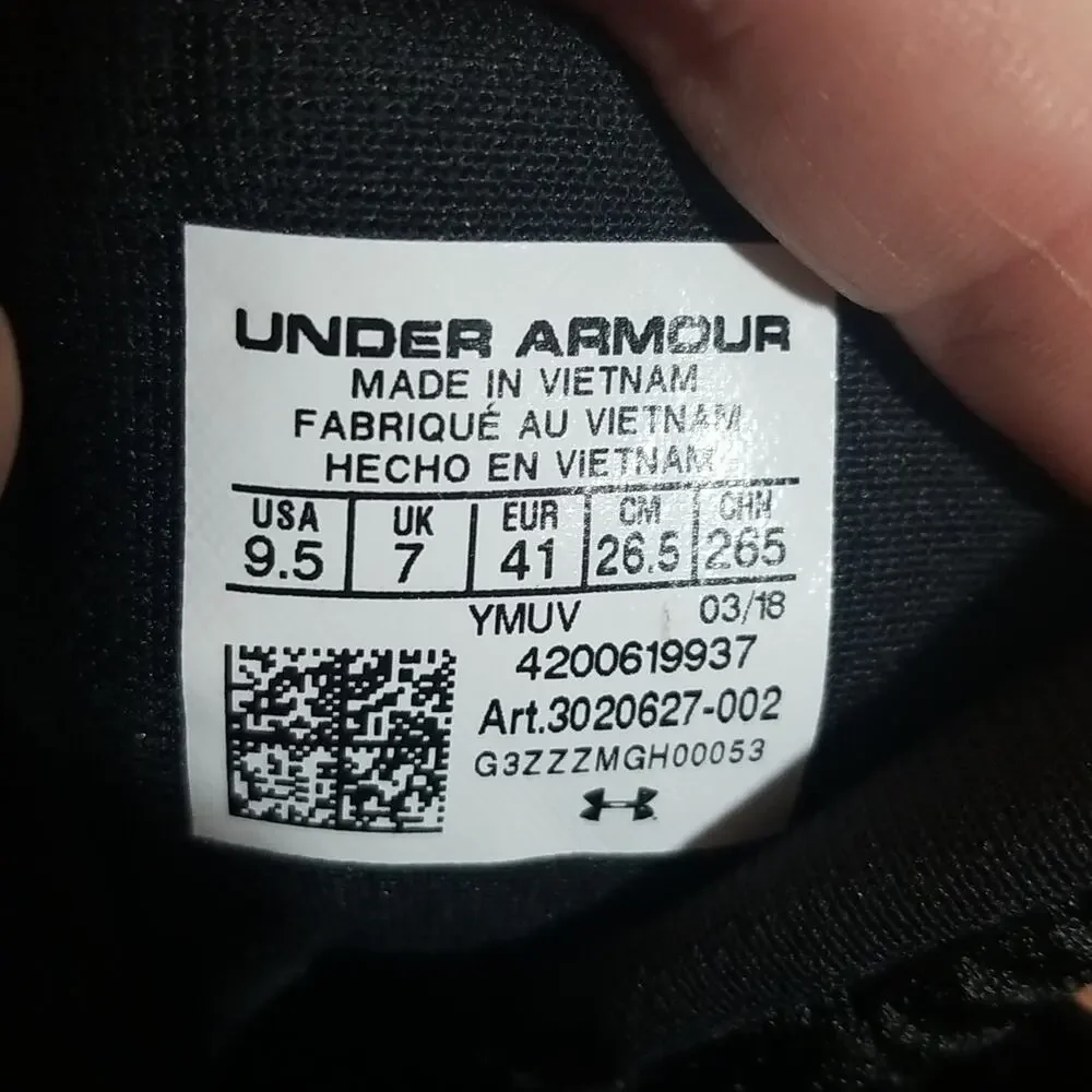 Under Armour Women's Jet Mid Basketball Shoes Black Sneakers Size 9.5 3020627